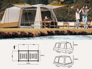 Tienda camping familiar 8 pers.