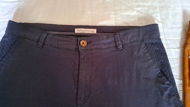 Pantalones Encuentro - Azul - Talla 42