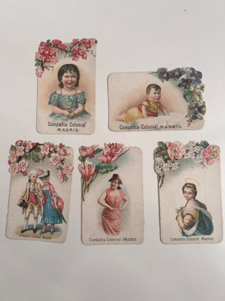 5 Cromos Compañía Colonial Madrid
