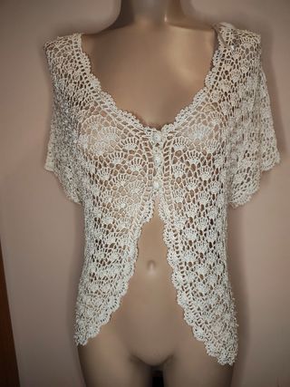 Bolero calado Zendra 5XL beige