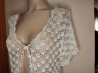 Bolero calado Zendra 5XL beige