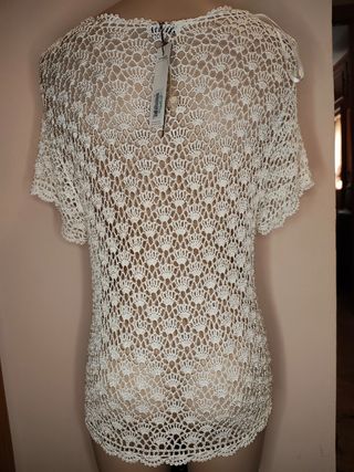 Bolero calado Zendra 5XL beige