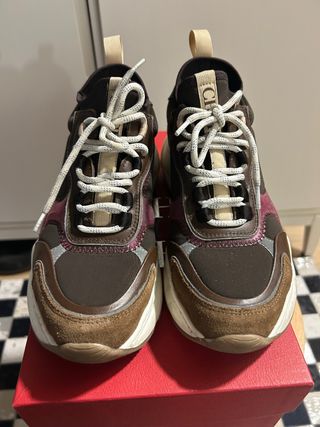 Zapatillas Carolina Herrera Marrón-Morado
