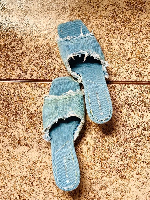 Sandalias vaqueras azules