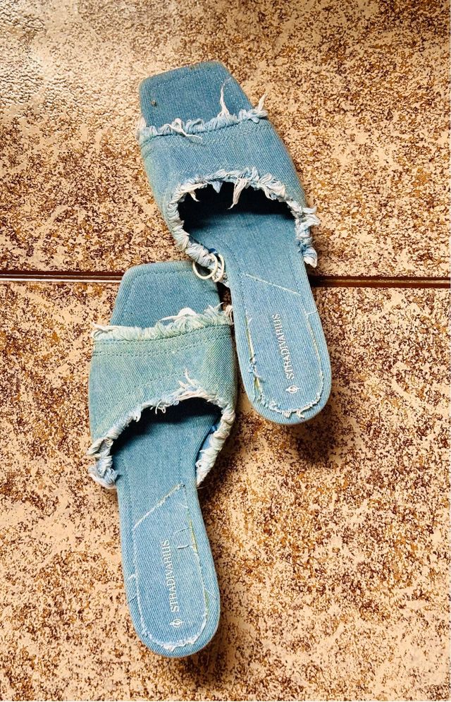 Sandalias vaqueras azules