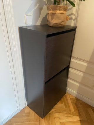 Zapatero Ikea marrón oscuro - 2 cajones