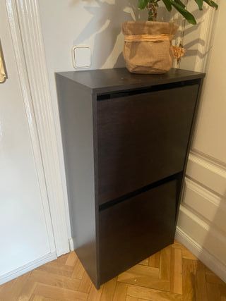 Zapatero Ikea marrón oscuro - 2 cajones