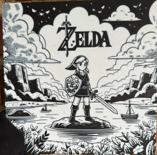 Lámina Zelda impresa 3D