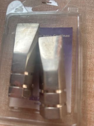Terminales barra cortina 20mm - Metal 2 piezas