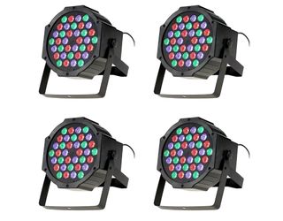 4x Faro Strobo 36 LED Proiettore Luci Discoteca Rg