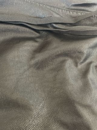 Pantalones jogger cuero negro mujer zara