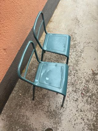 2 Sillas metálicas vintage - Flex