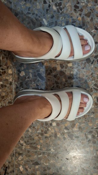 Crocs Megacrush blanco/plateado