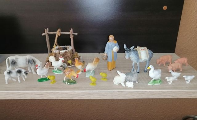 Belén: lote de Animales y pastores de Oliver