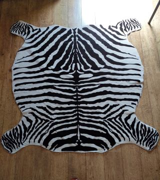 Alfombra estampada de cebra SIN ESTRENAR 