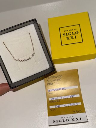 Collar oro Joyerías Siglo XXI