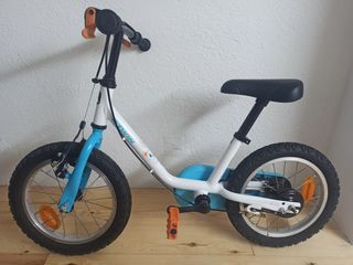 Bicicleta niño/niña 14" con ruedines
