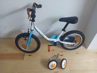 Bicicleta niño/niña 14" con ruedines