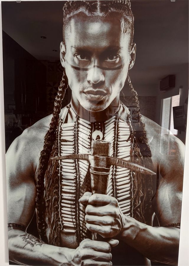 2 Cuadros Decorativos Mujer Guerrera Indio