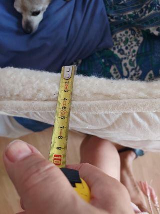 Cubrecolchón lana - blanco