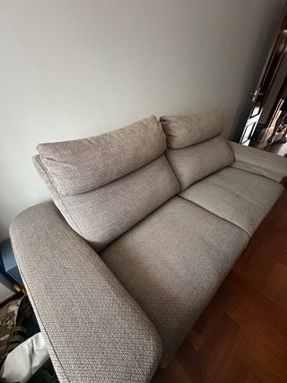 Sofá cama beige - 2 plazas