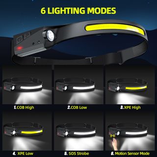 Linterna frontal LED manos libres