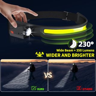 Linterna frontal LED manos libres