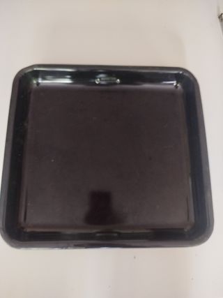 Bandeja horno negra metalica