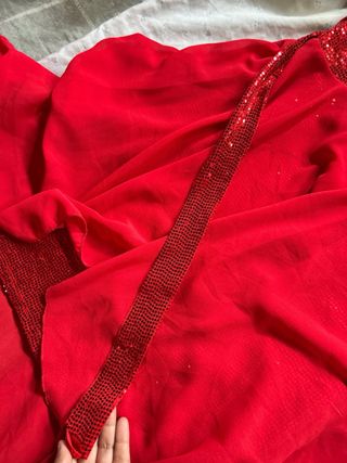 Vestido rojo fiesta mujer
