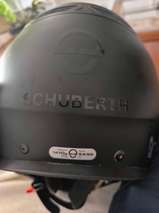 Casco moto Schuberth negro mate