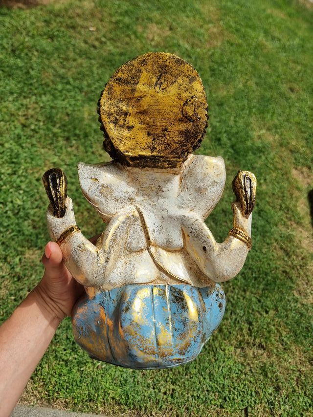 Figura Ganesha – 30cm (acabados celestes)