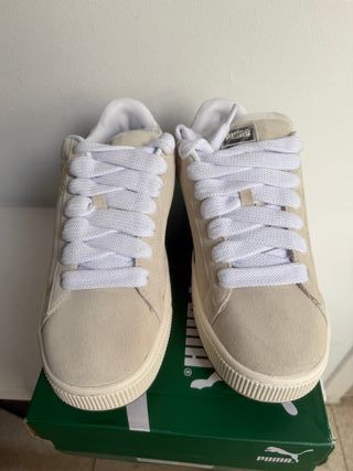Puma Suede XL - Zapatillas beige y negras