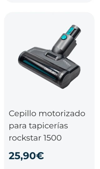 Repuestos Cecotec CONGA Rockstar Ergowet 1500