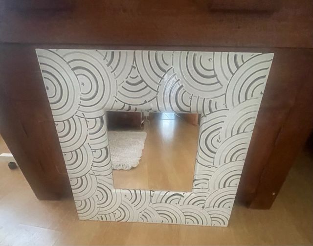 Espejo entero de cristal color  blanco