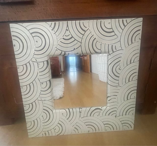 Espejo entero de cristal color  blanco