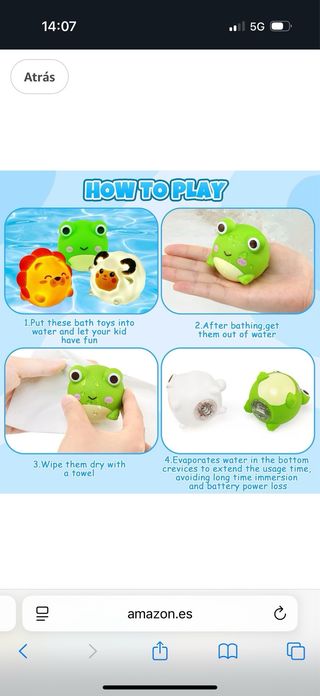 3 Luces LED animales bebé