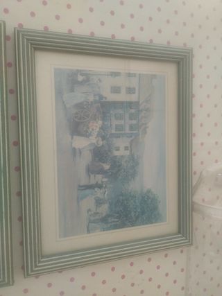 2 Cuadros paisajes antiguos