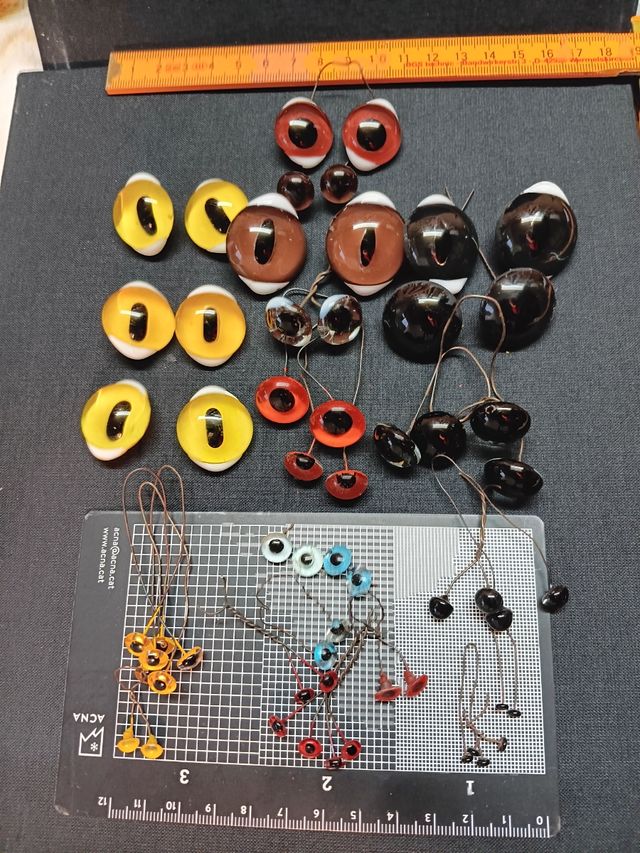 Ojos cristal taxidermia: Colores varios