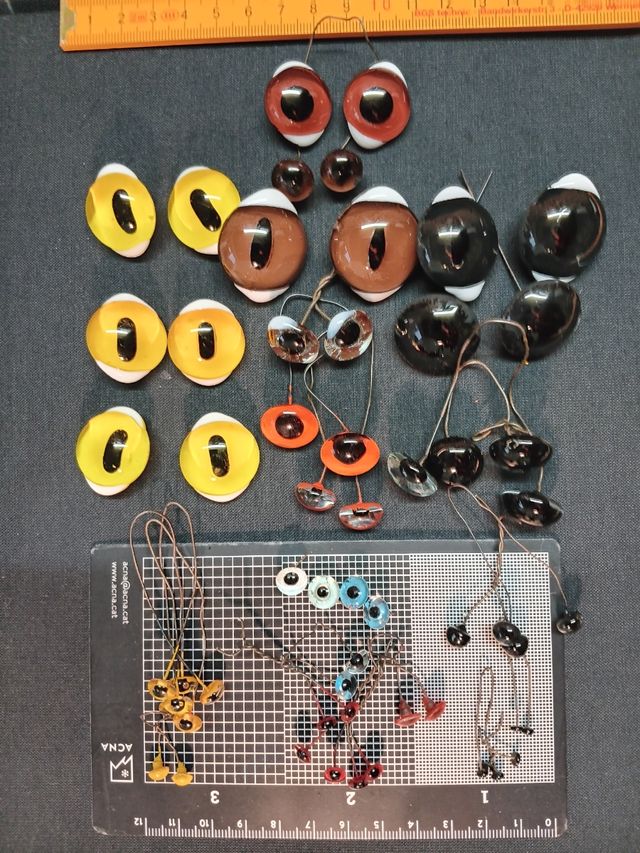Ojos cristal taxidermia: Colores varios