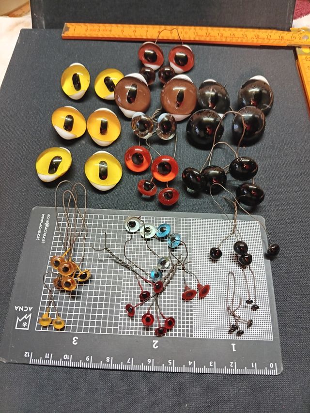 Ojos cristal taxidermia: Colores varios