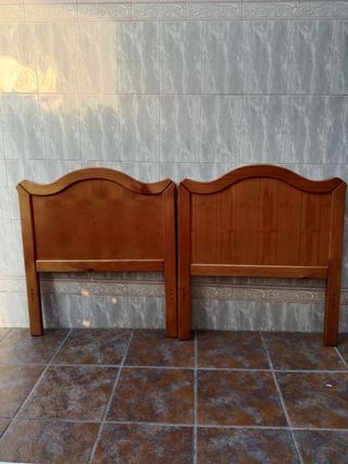 2 Cabezales madera cama 90cm,50 euros cada uno