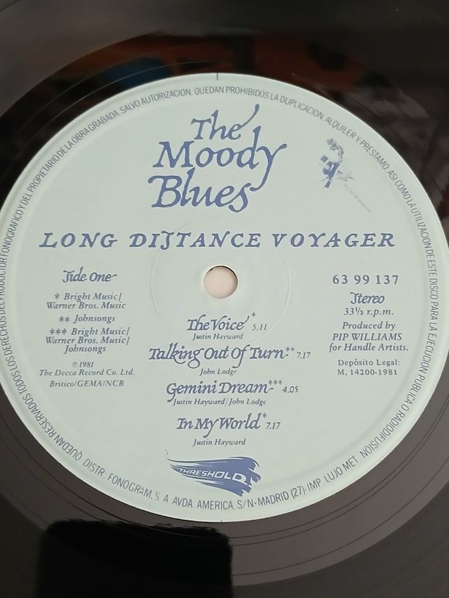 LP The Moody Blues - Long Distance Voyager