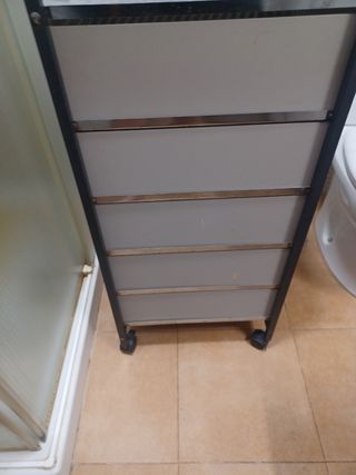 Armario 5 cajones - metal y plástico