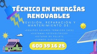 Reparacion y revisión de equipos solares.
