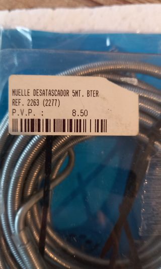 Muelle desatascador Irresistible JMR