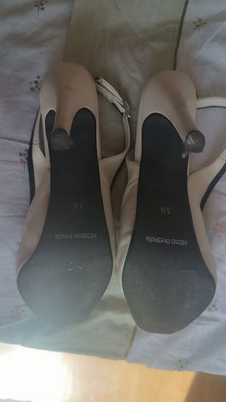 Sandalias tacón blancas Maripaz 38