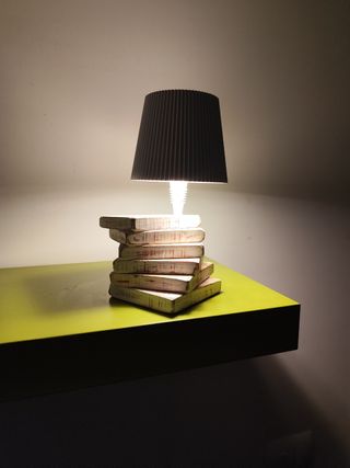 Lampada Tavolo Legno Shabby Chic