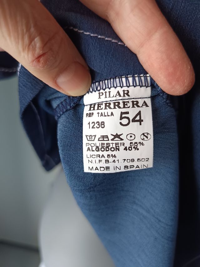Blusa PILAR HERRERA azul marino