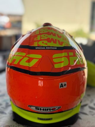 Casco Shiro MX, amarillo-naranja