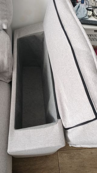 Sofá  gris -  3 plazas